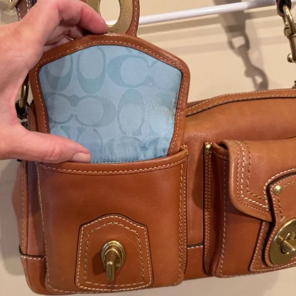 Vintage COACH LEGACY 65th Butterscotch Double turn lock - Picture 8 of 11